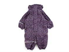 CeLaVi plum perfect floral rain suit with fleece lining